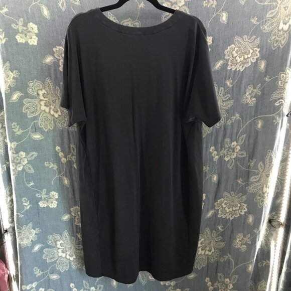 J. Jill wearever collection charcoal gray t-shirt dress with pockets size XL - Picture 5 of 5